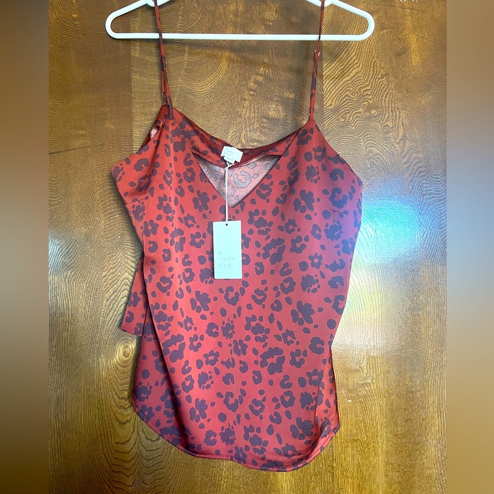 **NWT** A NEW DAY | Cheetah Print Blouse | Size Large